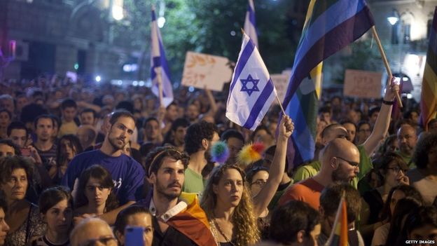 After the attack, Thursday, thousands attended an anti-homophobia rally on Saturday in Jerusalem